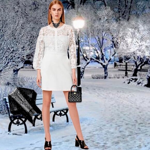 SHEMA JERSEY BUTTONED DRESS - Picture 1 of 12